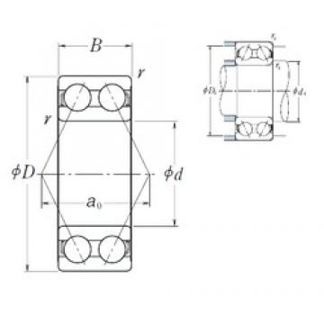 15 mm x 42 mm x 19 mm  NSK 5302 Rolamentos de esferas de contacto angular