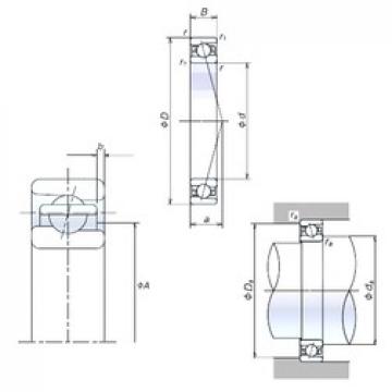 105 mm x 160 mm x 26 mm  NSK 105BER10H Rolamentos de esferas de contacto angular