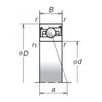 100 mm x 140 mm x 24 mm  NSK 100BNR29XV1V Rolamentos de esferas de contacto angular