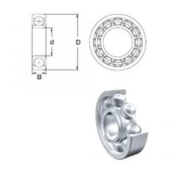 1,5 mm x 5 mm x 2 mm  ZEN 691X Rolamentos de esferas profundas