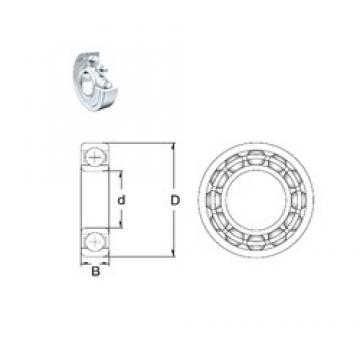 105 mm x 145 mm x 20 mm  ZEN 61921-2Z Rolamentos de esferas profundas