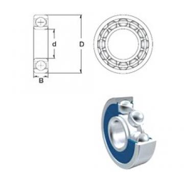 15,875 mm x 41,275 mm x 12,7 mm  ZEN S1628-2RS Rolamentos de esferas profundas