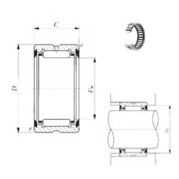 IKO RNA 4908UU Rolamentos de agulha