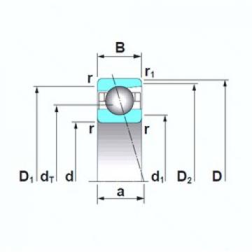 10 mm x 26 mm x 8 mm  NSK 7000A5TRSU Rolamentos de esferas de contacto angular