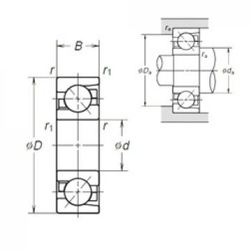 12 mm x 37 mm x 12 mm  NSK 7301BEA Rolamentos de esferas de contacto angular