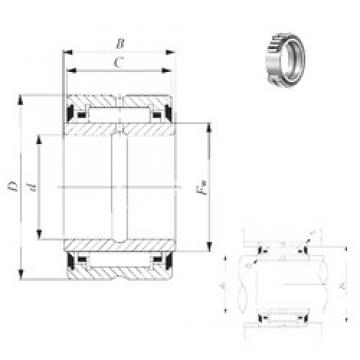 76,2 mm x 114,3 mm x 51,05 mm  IKO BRI 487232 UU Rolamentos de agulha