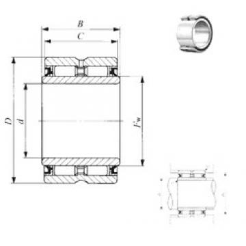 34,925 mm x 55,562 mm x 32 mm  IKO GBRI 223520 UU Rolamentos de agulha