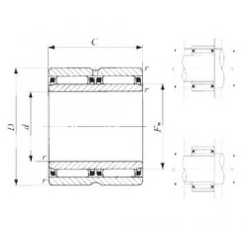 40 mm x 62 mm x 40 mm  IKO NAFW 406240 Rolamentos de agulha