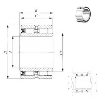 76,2 mm x 114,3 mm x 51,05 mm  IKO GBRI 487232 U Rolamentos de agulha