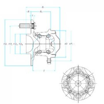 NSK 49BWKH17 Rolamentos de esferas de contacto angular