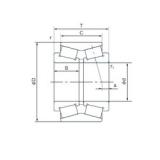 190 mm x 300 mm x 46 mm  NACHI QT6 Rolamentos de rolos gravados